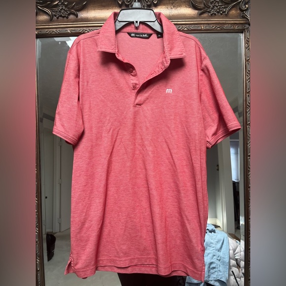 Travis Mathew Other - Travis Mathew red Polo Golf Shirt size M